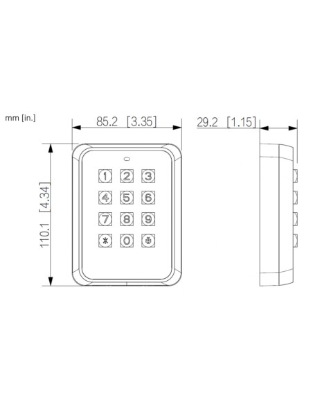 Comprar DAHUA ASR1101M-V1 Lector Proximidad Mifare RS485 Wiegand IK08
