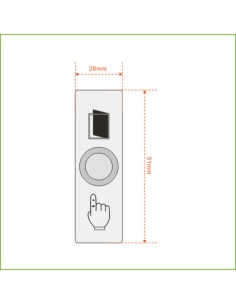 Acheter DAHUA ASF905 Bouton de sortie en acier inoxydable 2