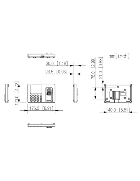 Kaufen DAHUA ASA1222E-S ASA1222EL-S IP-Anwesenheitskontrollterminal mit Fingerabdruck, PIN