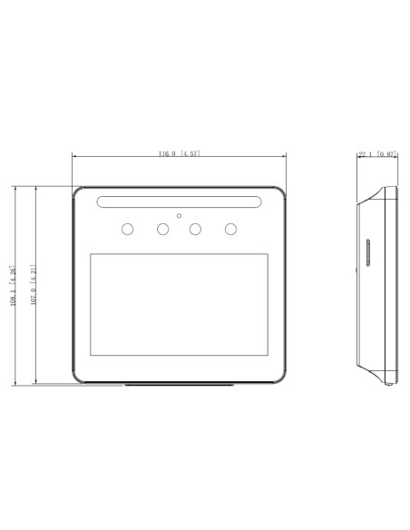 Acheter DAHUA ASA3213G-MW Terminal de contrôle de présence IP WiFi avec reconnaissance faciale + PIN + carte