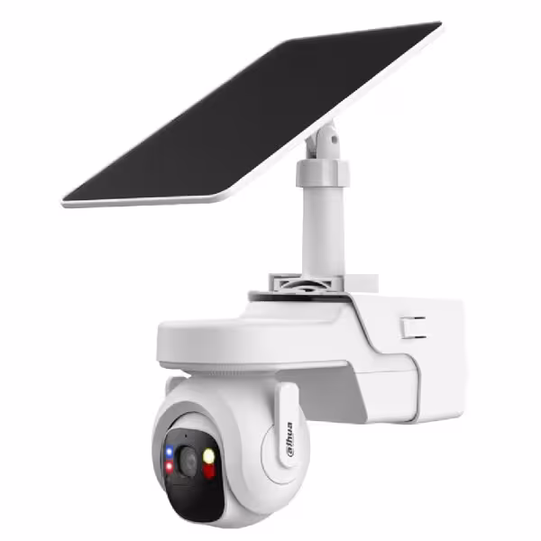 Comprar DAHUA KIT/IPC-PT2449B1-4GB20/M0508 Cámara PT IP 4M H265 LED20m/IR30m 3.6mm IP66 PIR MIC/Altavoz 4G AI + Panel Solar