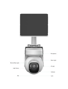 Kaufen DAHUA KIT/IPC-PT2449B1-4GB20/M0508 PT-IP-Kamera 4MP H265 LED 20 m/IR 30 m 3.6mm IP66 PIR Mikrofon/Lautsprecher 4G KI + So 2