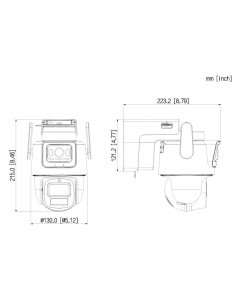 Kaufen DAHUA IPC-PTS2649C-3E3Z-4GB20 PT-IP-Kamera WizColor Hybrid-Zoom 3M+3M H265 LED30m/LED50m IP66 Mikrofon/Lautsprecher 4G KI 2