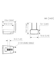 Acheter DAHUA IPC-HFW3441DG-AS-4G-EAU-B-0280B Caméra tube IP H265 4M WDR Starlight LED30m/IR50m 2.8mm IP67 PIR AUDIO MIC E/S 4G 