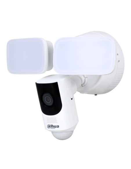 Comprare DAHUA IPC-WL46A Telecamera IP H265 4MP con doppio faro riflettore da 30 m + IR 10 m e sirena 2.8mm IP65 MIC I/O PIR WiF