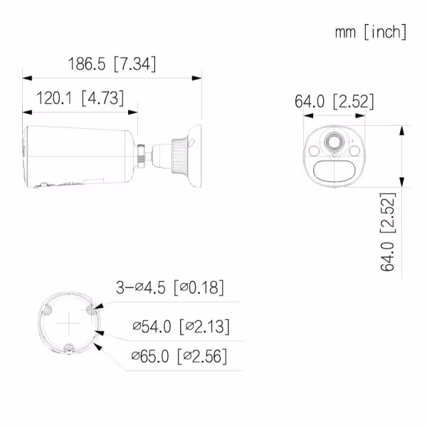 Acquistare DAHUA BF4CA-XL/M0508 Tubolare IP H265 4M Illuminazione doppia LED20m/IR15m 2.1mm IP66 PIR MIC/Altoparlante WiFi AI co