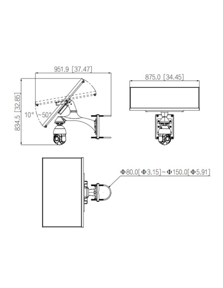 Comprar DAHUA KIT/PFM378-B125-CB/SD49425DB-HNY-GQ-EAU KIT de Sistema integrado de energía solar para vigilancia (sin batería de 