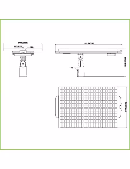 Comprar DAHUA PFM363L-D1-V2 Panel solar 120W de silicio monocristalino (sin batería de litio)
