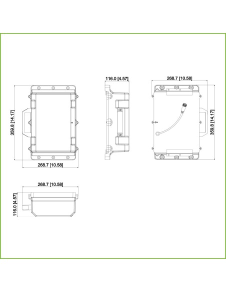Kaufen DAHUA PFM374-L45 Batteriekasten zur Integration in ein Solarenergie-Kit (Batterien nicht enthalten)