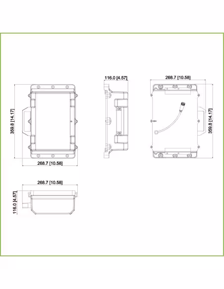 Comprar DAHUA PFM374-L45 Caja de baterías para integrar en Kit de energía Solar (baterías no incluidas)