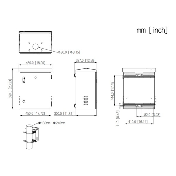 Acheter DAHUA PFC102F Boîte de distribution d’alimentation IP54 extérieure antivol