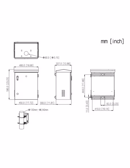 Acquistare DAHUA PFC102F scatola di distribuzione dell’alimentazione IP54 da esterno antifurto