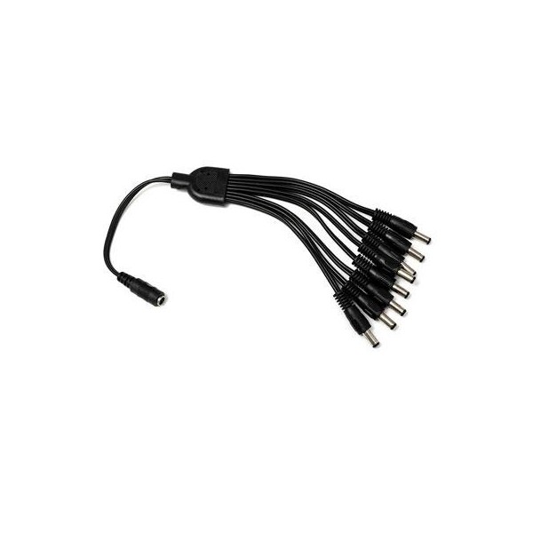 Acheter DRUTP DCJACK+1F-8M Câble de distribution d’alimentation DC JACK 1 entrée femelle vers 8 sorties mâles