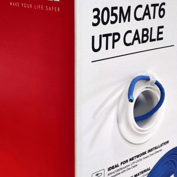 Kaufen DAHUA PFM923I-6UN-C (BLUE) Spule 305 m UTP-Kabel CAT6 0.53mm sauerstofffreies Kupfer CE CPR Eca. LSZH-Mantel Blau