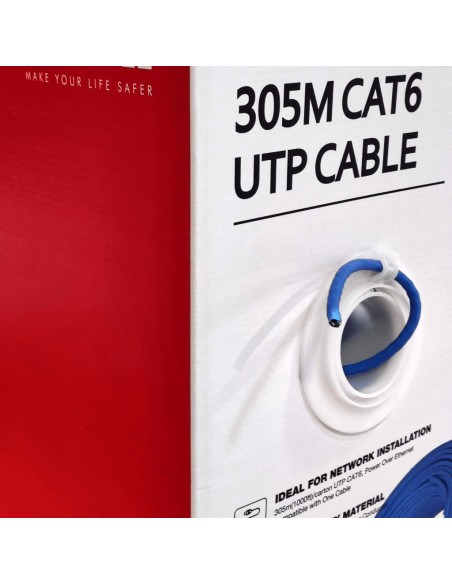 Acquistare DAHUA PFM923I-6UN-C (BLUE) Bobina da 305 m Cavo UTP CAT6 0.53mm Rame privo di ossigeno CE CPR Eca. Guaina LSZH Blu