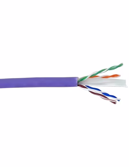 Comprar DAHUA PFM923I-6UN-CC (PURPLE) Bobina 305mts Cable UTP CAT6 0.53mm Cobre sin Oxigeno CE CPR Cca. Cubierta LSZH Violeta