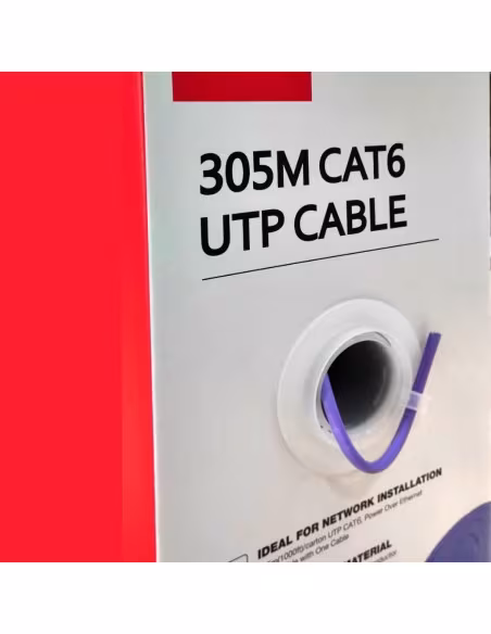 Comprar DAHUA PFM923I-6UN-CC (PURPLE) Bobina 305mts Cable UTP CAT6 0.53mm Cobre sin Oxigeno CE CPR Cca. Cubierta LSZH Violeta