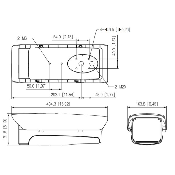 Comprar DAHUA PFH610V-H-POE-V3 Carcasa exterior en aluminio IP66 IK10 calefactor ventilador 12Vdc PoE+