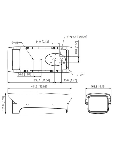 Comprar DAHUA PFH610V-H-POE-V3 Carcasa exterior en aluminio IP66 IK10 calefactor ventilador 12Vdc PoE+