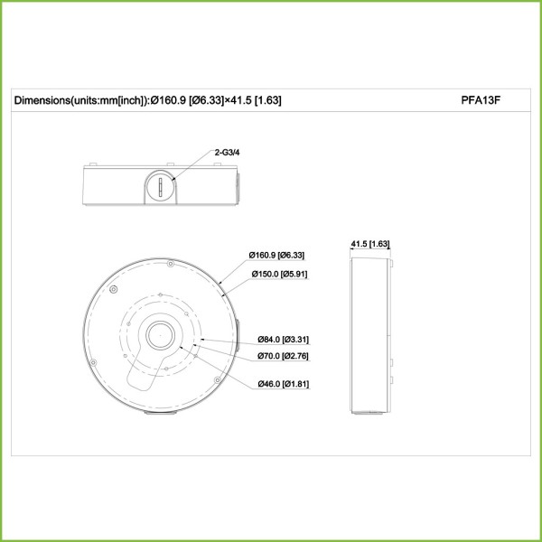 Kaufen DAHUA PFA13F Anschlussdose für Kameras PTZ SD1A SD12
