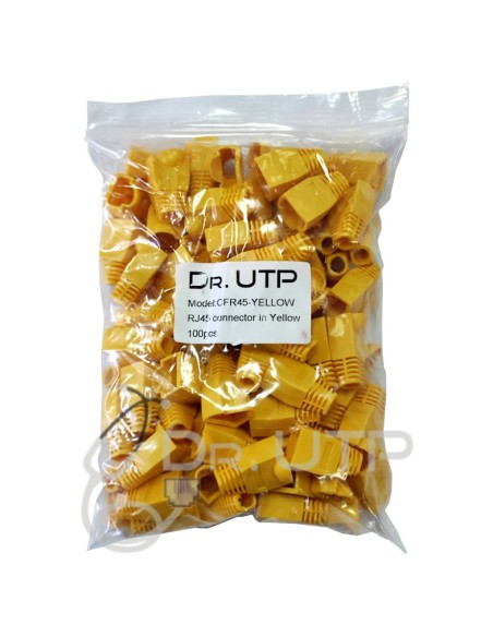 Acheter DRUTP CFR45-YELLOW Capuchon couleur jaune pour connecteur RJ45 en sachet de 100 unités