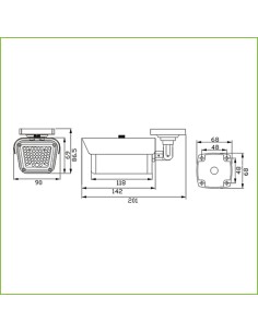 Acheter IRLAB LIR-CB32 Projecteur infrarouge 55 m 60º 55 LED 850 nm IP66 2