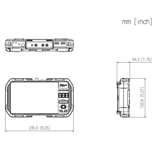 Acquistare DAHUA PFM907-E Tester Video IP H265 / HDCVI / HDTVI / AHD / ANALOGICO Schermo Touch 7" WiFi 2.4/5GHz HDMI PoE 12Vdc A