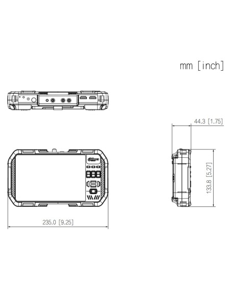 Kaufen DAHUA PFM907-E IP-Video-Tester H265 / HDCVI / HDTVI / AHD / ANALOG Touchscreen-Display 7" WLAN 2,4/5 GHz HDMI PoE 12 VDC 