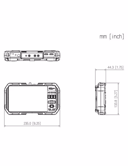 Acheter DAHUA PFM907-E Testeur vidéo IP H265 / HDCVI / HDTVI / AHD / ANALOGIQUE Écran tactile 7" WiFi 2,4/5 GHz HDMI PoE 12 Vcc 