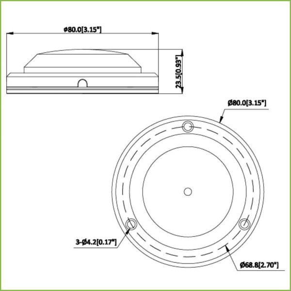 Comprar DAHUA HAP320-V Micrófono Omni-direccional Alta Fidelidad para Superfície IP66 IK10 Metálico