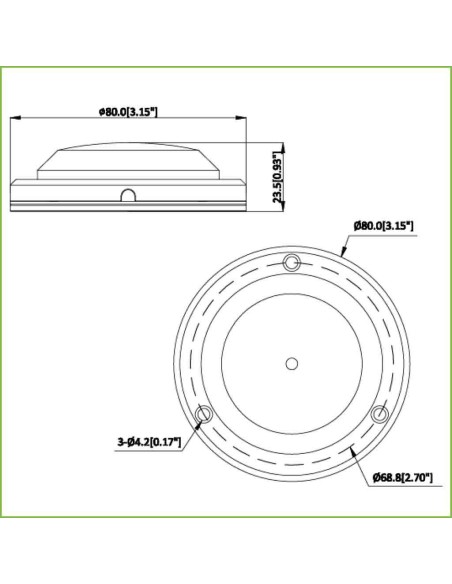 Comprar DAHUA HAP320-V Micrófono Omni-direccional Alta Fidelidad para Superfície IP66 IK10 Metálico