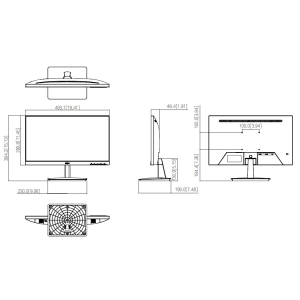 Kaufen DAHUA LM22-L200N Monitor 21,45" Dahua für Sicherheit 24/7 LCD (VA) VGA/HDMI 16:9 1080P