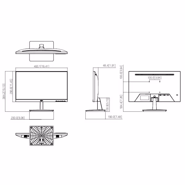 Acquistare DAHUA LM22-L200N Monitor 21,45" Dahua per la Sicurezza 24/7 LCD(VA) VGA/HDMI 16:9 1080P