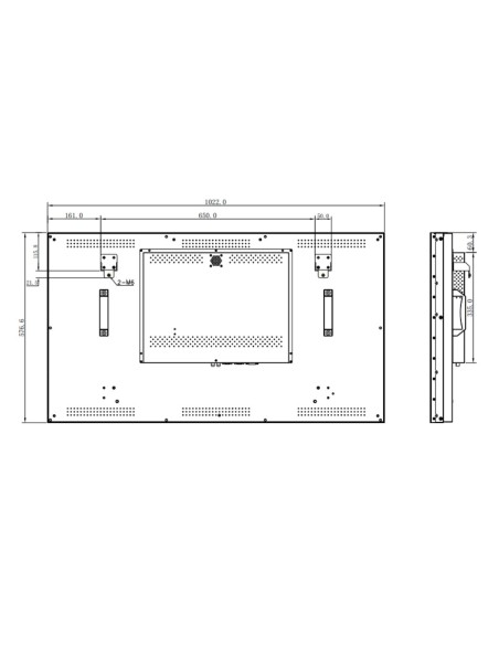 Comprar DAHUA LS460UCM-YEF Video Wall Display FHD pantalla de 46" (bisel ultra estrecho de 3,5 mm)