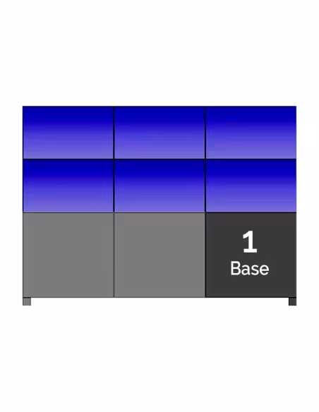 Comprar DAHUA BASEOFDISPLAYUNIT Soporte a suelo con base standard para Video Wall