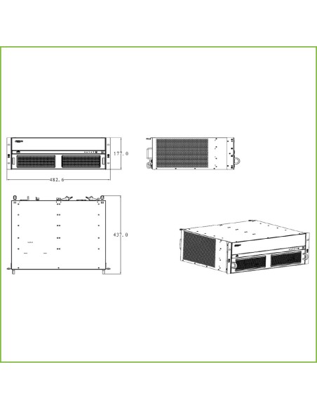 Acheter DAHUA M70-4U-E Matrice vidéo configurable 19" 4U avec 10 emplacements pour cartes E/S