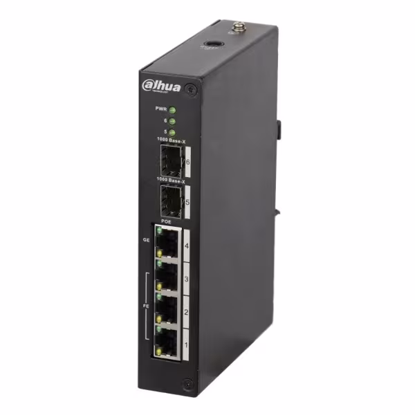 Comprar DAHUA PFS3206-4P-120 Switch Rango Temp Extendida PoE 3 puertos 10/100 + 1 puerto Gigabit + 2SFP 120W No_Gestionable Laye