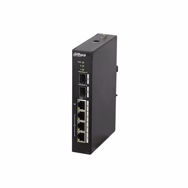 Comprar DAHUA PFS4206-4P-96 Switch Rango Temp Extendida PoE 3 puertos 10/100 + 1 puerto Gigabit + 2SFP 96W 802.3at Gestionable L