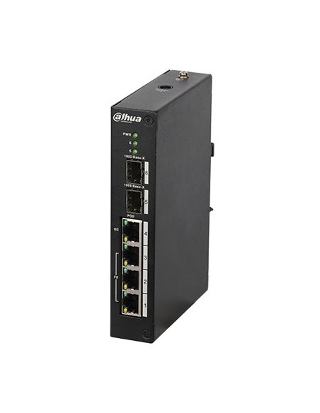 Acheter DAHUA PFS4206-4P-96 Switch plage de température étendue PoE 3 ports 10/100 + 1 port Gigabit + 2 SFP 96 W 802.3at adminis