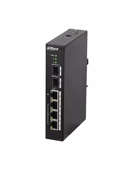 Comprar DAHUA PFS4206-4P-96 Switch Rango Temp Extendida PoE 3 puertos 10/100 + 1 puerto Gigabit + 2SFP 96W 802.3at Gestionable L