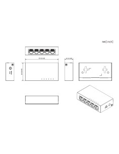 Acheter DAHUA PFS3005-5GT-V2 Switch 5 ports Gigabit non géré Layer2 2