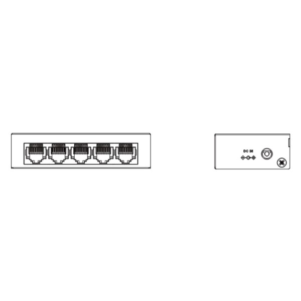 Comprar DAHUA PFS3005-5GT-V2 Switch 5 puertos Gigabit No_Gestionable Layer2