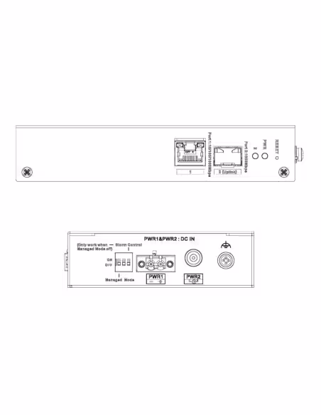 Kaufen DAHUA CHS4102-1GT Switch Hardened 2 Ports 1RJ45 Gigabit + 1SFP Gigabit verwaltbar in der Cloud Layer2