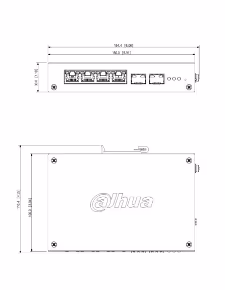 Kaufen DAHUA CHS4206-4ET-90 Switch Hardened PoE 4 Ports 10/100 + 2SFP Gigabit 90W verwaltbar in der Cloud Layer2