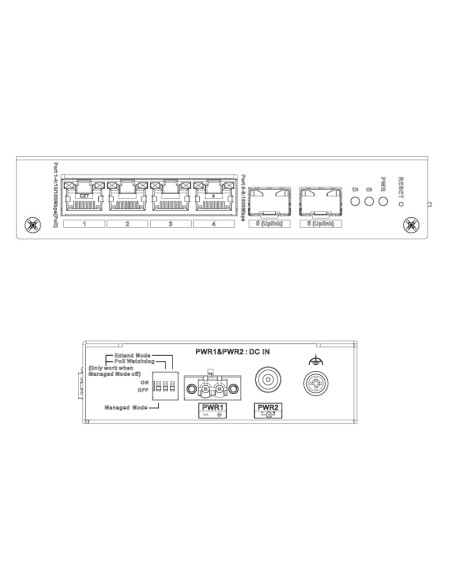 Acheter DAHUA CHS4206-4ET-90 Switch durci PoE 4 ports 10/100 + 2 SFP Gigabit 90W gérable dans le Cloud Layer2