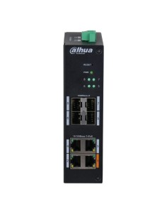 Acquistare DAHUA HS4408-4ET-60 Switch Hardened PoE 4 porte 10/100 +4SFP Gigabit 60W gestibile Layer2 2