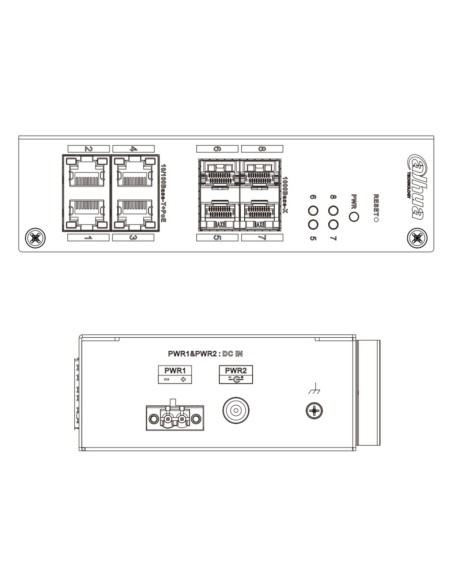 Acheter DAHUA HS4408-4ET-96 Switch durci PoE 4 ports 10/100 + 4 SFP Gigabit 96 W gérable couche 2