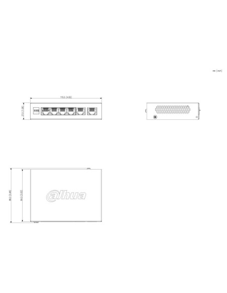 Acheter DAHUA CS4006-4ET2GT-36 switch PoE 4 ports 10/100 + 2 RJ45 uplink Gigabit 36 W, gérable sur Cloud, couche 2