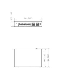 Comprar DAHUA S4100-4GT2GT-60-C Switch PoE 2.0 4 puertos Gigabit + 2RJ45 Uplink Gigabit 60W Gestionable en Cloud Layer2 2