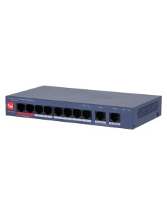 Acheter DAHUA CS4010-8ET2GT-110 Switch PoE 8 ports 10/100 + 2RJ45 Uplink Gigabit 110W gérable dans le Cloud Layer2